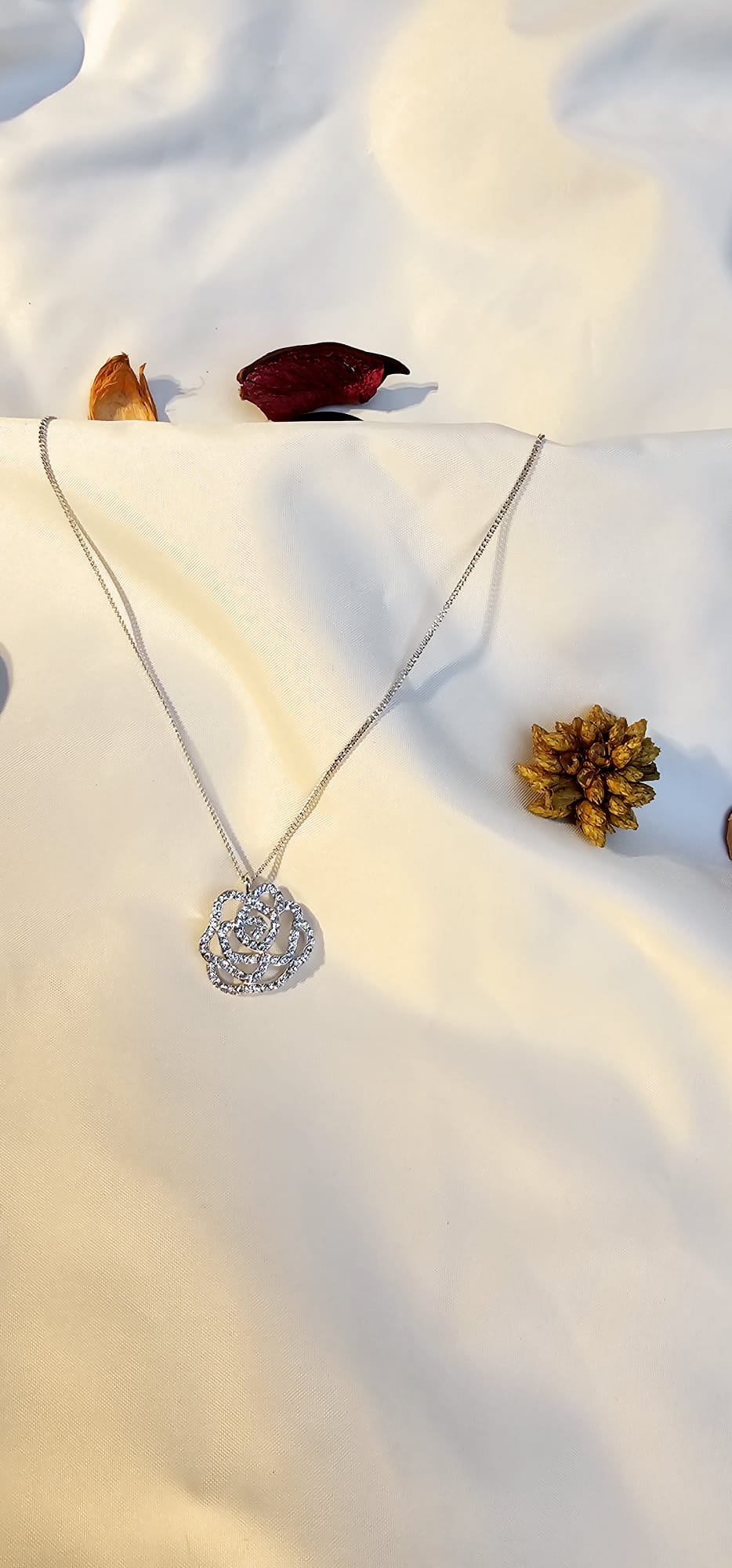 Crescent Moon Crystal Necklace