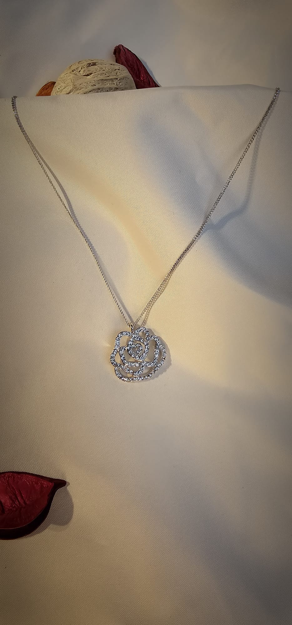Crescent Moon Crystal Necklace